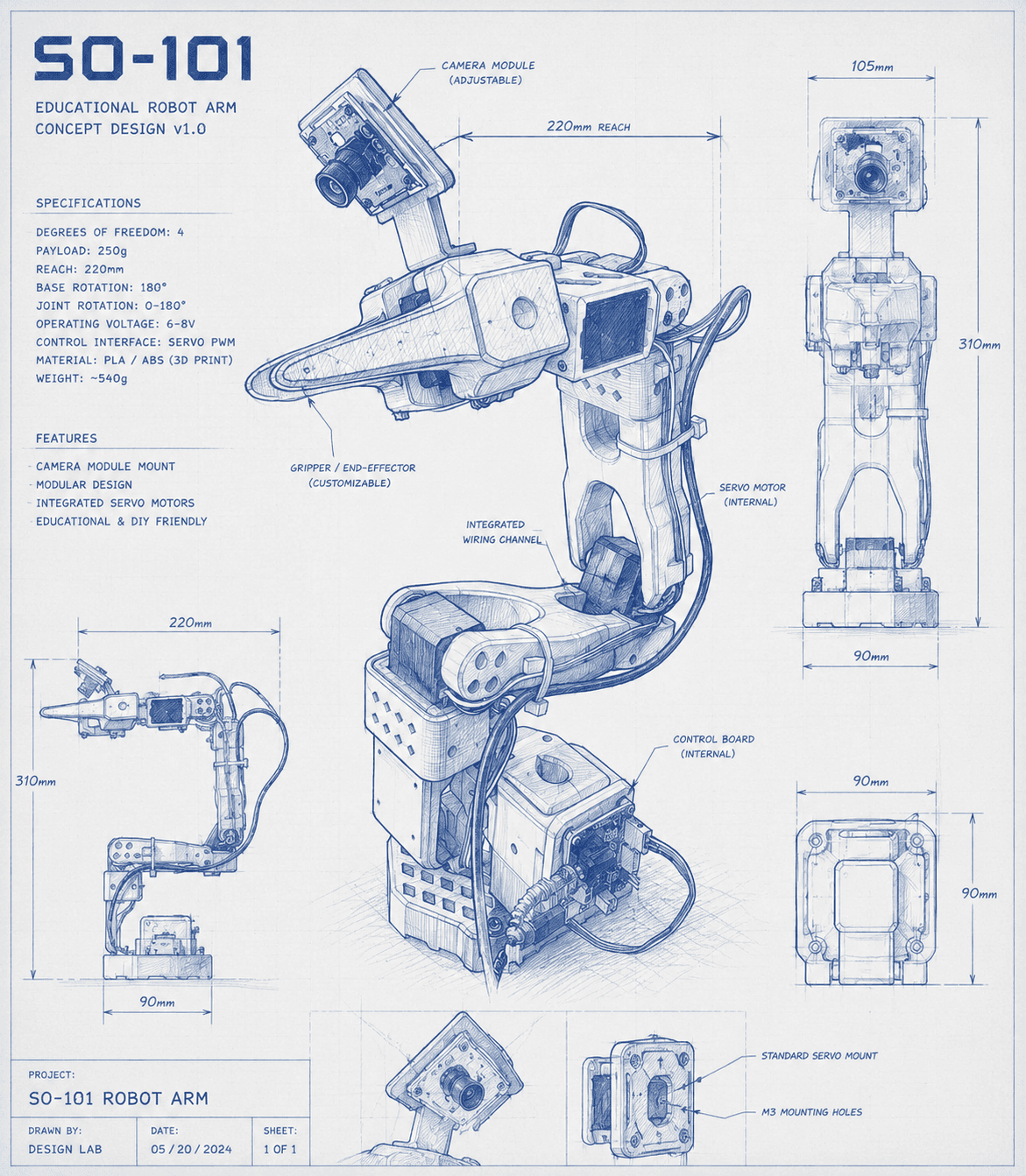 SO-101 Bimanual Robot Arm